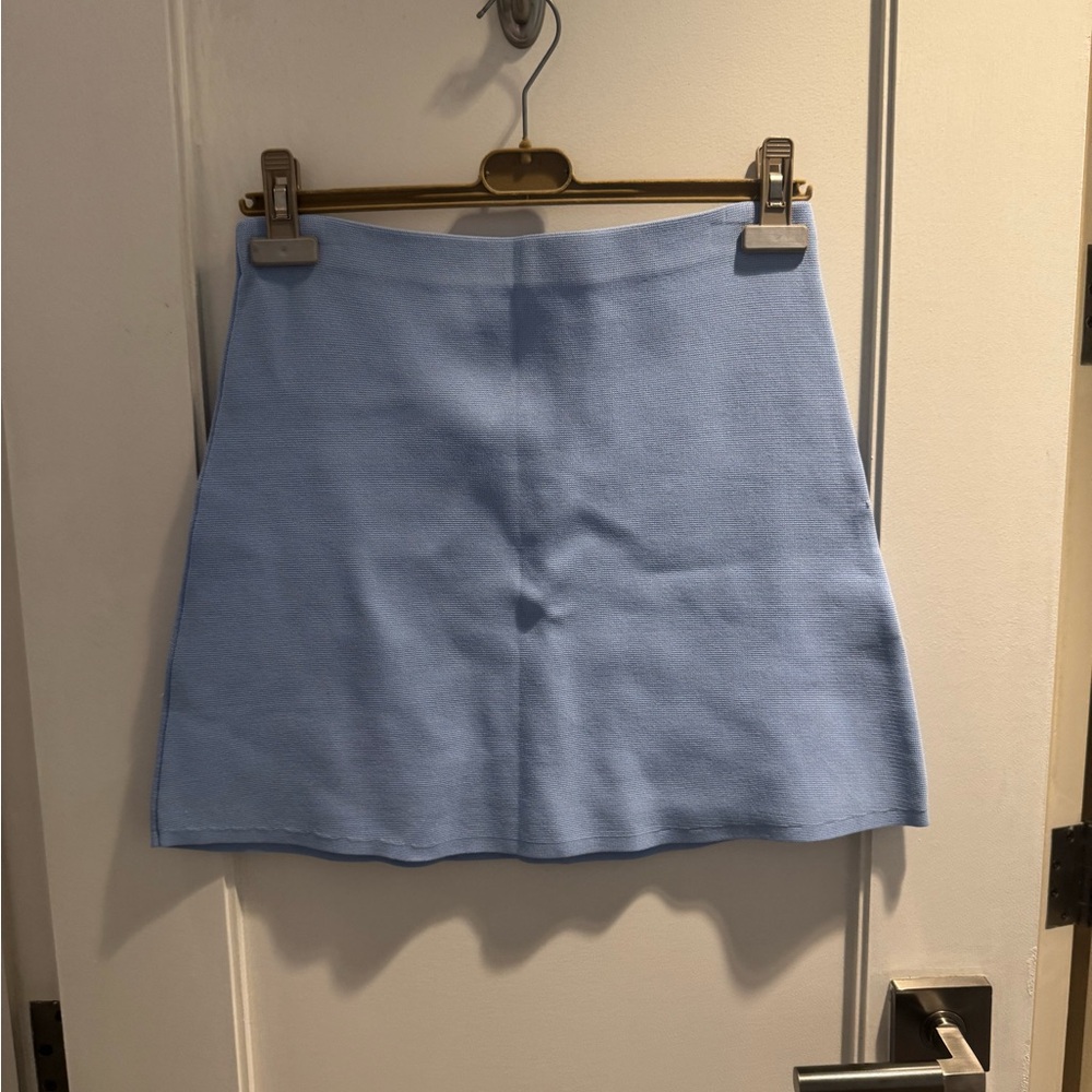 Zara Sky Blue Mini Skirt